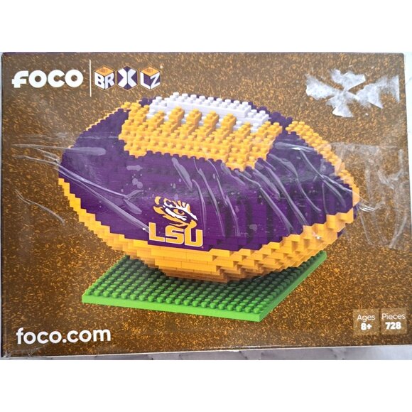 LSU Foco Brxlz Building Brick Kit Ages 8+, 728 Bricks NO DECALS - Picture 5 of 5